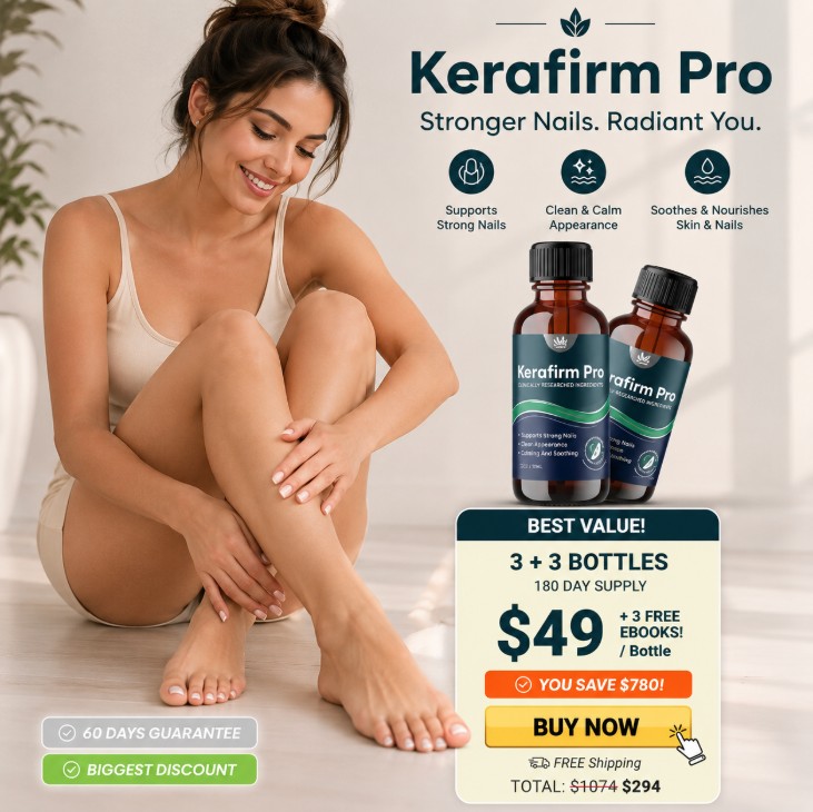 Kerafirm Pro best value offer: 3 + 3 bottles, 180 day supply at $49 per bottle